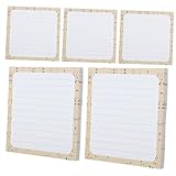 Artibetter 5 carnet nom bloc-notes carte de note blocs-notes pour écrire cartes de corres...