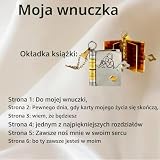 Rainway Najpiękniejszy naszyjnik z książką kapiteli, regulowany łańcuszek książkowy, naszyjnik z książką kapiteli dla wnuczki z 6 wygrawerowanymi stronami, prezenty dla wnuczki od babci
