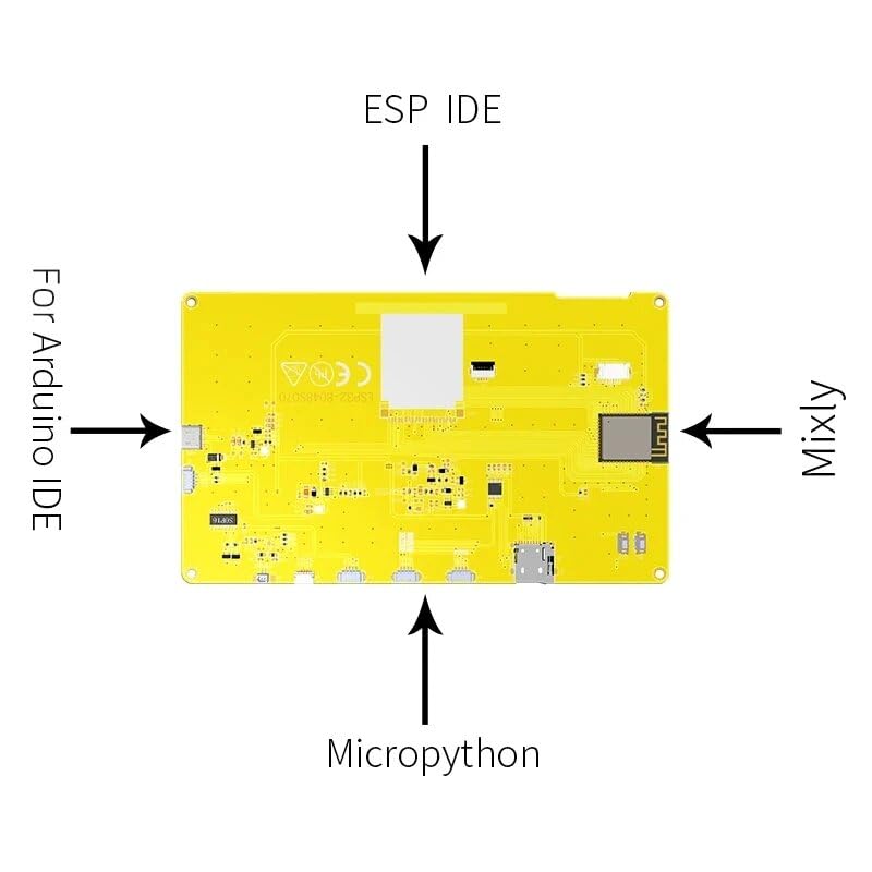 VIDOO ESP32-S3 per Arduino LVGL 7 Pollici 800 * 480 Display Intelligente Modulo LCD RGB HMI 8M PSRAM 16M Flash WiFi & Bluetooth-Schermo Solo
