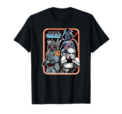 T-shirt Star Wars Boba Fett Pixel Empire en coton pour homme