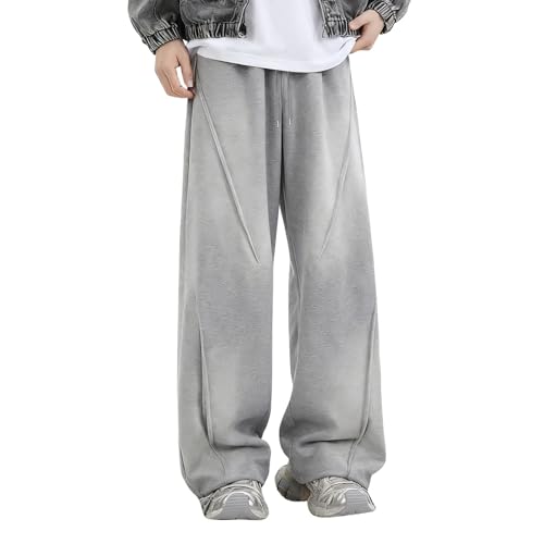 Pantalon cargo homme en coton avec poches amples et taille élastique