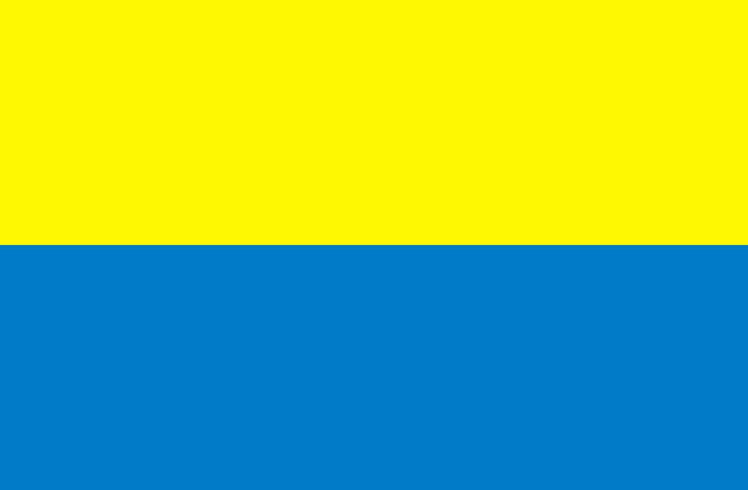 Drapeau large Pazos de Borbén officiel aux couleurs de la municipalité