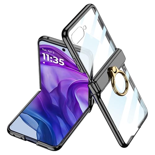 MistWorld�N���X�^���N���A�P�[�X�ɓK������Motorola(���g���[��)Razr 50Ultra�p�C�O���f�B�X�v���C�K���X�����t�B�����t���C�}�O�l�b�g�q���W�ی�C�����O�z���_�[�t���C�ɓK������Moto razr+ 2024/razr plus 20