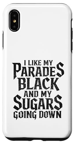 I Like My Parades Black And My Sugars Going Down Emo Goth �X�}�z�P�[�X iPhone XS Max �p