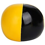 Dioche Malabarismo Bolas de Malabarismo Juego de 3 Bolas de Thud - de de Cuero de PU Amarillo Negro para Principiantes, Resistentes a Desgarros, Livianas y Portátiles para Entrenamiento de