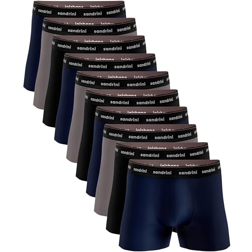 Kit 10 Cuecas Sandrini Boxer Polo 100% Algodão Box Masculinas (GG, SORTIDAS)