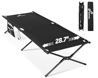 Sportneer Lettino da campeggio, lettino militare portatile per dormire, 198,9 x 72,9 x 37,1 cm, letto pieghevole resistente per adulti e adolescenti