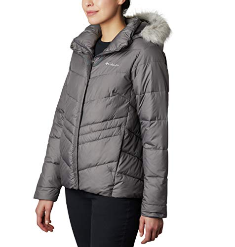 Columbia Women's Size Peak to Park Insulated Jacket, City Grey, 2X Plus