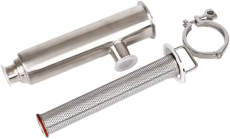 SS304 Stainless Steel Tri Clamp Pipeline Filter, Angle Filter L Type Strainer For Homebrew Beer Brewing Distillation(60mesh,38mm)