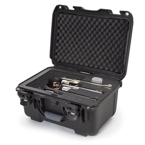 NANUK Firearms Series 918 Waterproof Protective Case with Foam Insert, Black, Bundle with Cleaning Kit