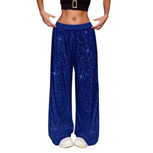 Pantalon tendance scintillant ample pour sublimer la silhouette