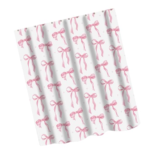 Rideau de douche imperméable 180cm en polyester motif nœud papillon - 7
