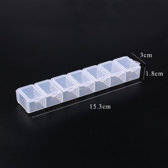 Necklace Transparent Storage Box Case Craft Beads Container