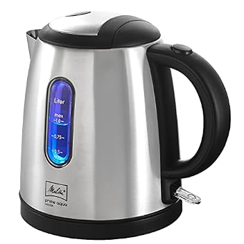Melitta Prime Aqua mini Wasserkocher 1 Liter Edelstahl 2200 W