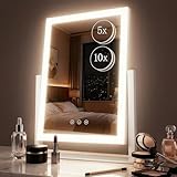 DECADENCE Vanity Mirror with Lights, 17.3’’ LED Makeup Mirror Detachable 10X/5X...