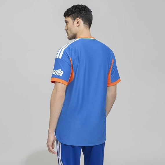 adidas India T20 Player Edition Jersey 25-26 (US, Alpha, Large, Regular, Bright Royal)