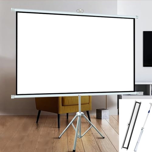 Pantalla de Proyector Portátil con Tripié, Interior, Ajustable 50 Pulgadas 4:3 para Proyección HD miniatura 1
