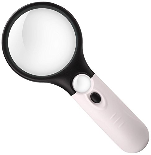 Magnifier 3 LED Light, Handheld Illuminated Jewelry Loupe Super High Clarity Lightweight
