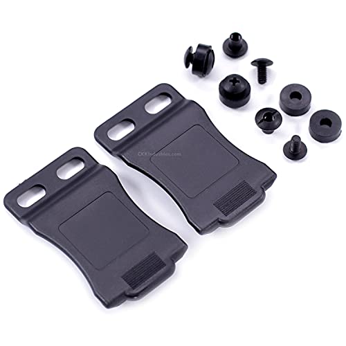 Tuckable Kydex Belt Clip For Gun Holsters & Knife Sheaths – (Fits 1.50” Belts) - (Inside-The-Waistband/Iwb) - (Xclip Design) - Usa Made - Slotted Hole Design - Mounting Hardware Included - (2 Pack) #TOP4