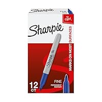 Sharpie Fine Marker, Blue 12-pack