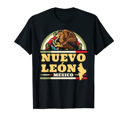 Nuevo León México - Mapa Bandera Mexicana - Estado Mexicano Camiseta