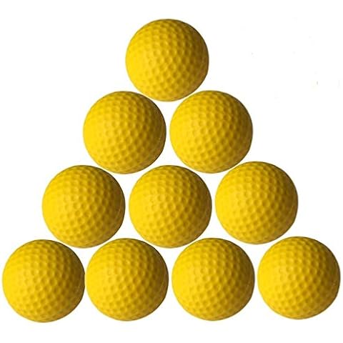MarketBoss 10PCS Soft Foam Sponge Elastic Practice Golf Ball Sports Outdoor Indoor Golf Practice Training Balls Cover