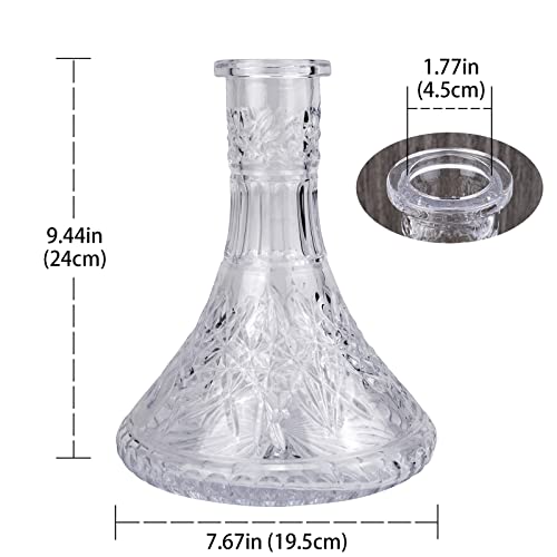 Glass Hookah Base Bottle Compatible With Alpha Model X, Simple M Slim And Most Hookahs #TOP1