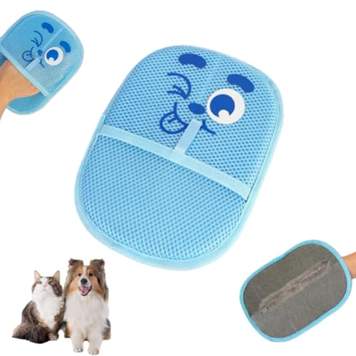 Sibkuy 2026 Thickened Electrostatic Pet Hair Removal Gloves for Dogs & Cats，Reusable & Washable Cat Hair Removal Glove, Pet Hair Remover Tool for Furniture Clothing, Couch, Carpet, Car Seat, Bed