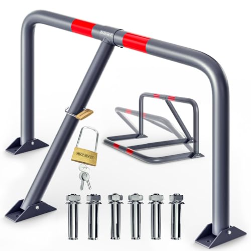 Barrière de parking 80x47x44 cm Arceau avec cadenas