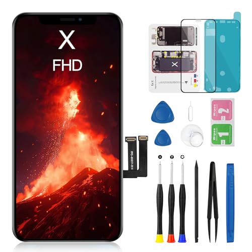 Foobong FOR X Iphone X Screen Replacement 5.8 Inch Fhd Lcd Front Glass Panel 3D Touch Display Digitizer Assembly cover
