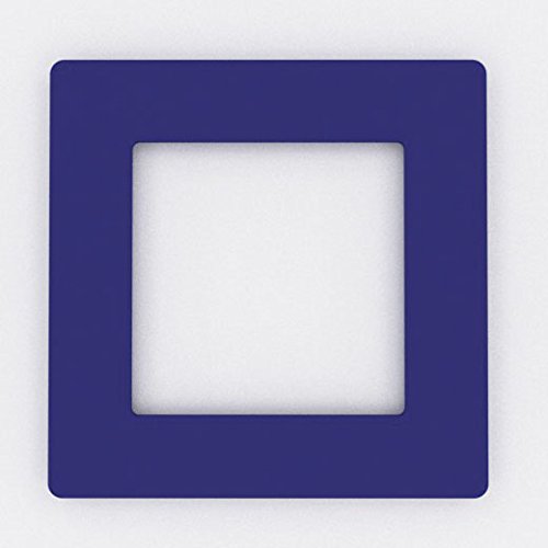 Single Light Switch Socket Coloured Acrylic Surround Finger Plate - Huge Colour Choice (Dark Blue)