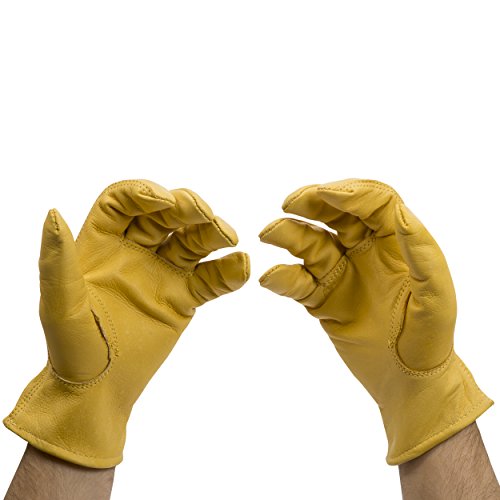 American Made Genuine Elkskin Leather Unlined Work Glove, 950 #TOP6