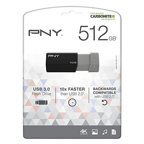 Preisvergleich Produktbild PNY USB 3.0 Flash-Laufwerk, 512 GB, Schwarz