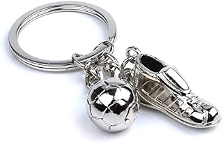 XINTONG Football Keyring, Metal Football Boot Keyring Personalised Football Keyring Gift Keychain for Boys Girls Sports Fans