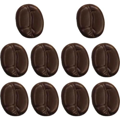 HiyyFloy Ensemble De Mini Aimants De Réfrigérateur en Forme De Grains De Café, Porte-Photos Magnétiques, Autocollants en Forme De Grains De Café, Décoration pour Maison Le Bureau