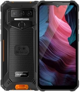 Oukite WP23 Pro Smartphones Robustos Impermeáveis Octa Core 8GB + 128GB 6.52Inch HD Android 13 Telefone Móvel 10600mAh 13MP Câmera NFC（laranja）