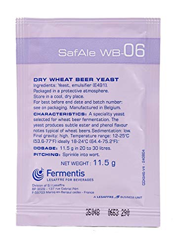 Fermentis SafAle WB-06 Beer/Ale Yeast - Pack of 1 - With North Mountain Supply Freshness Guarantee