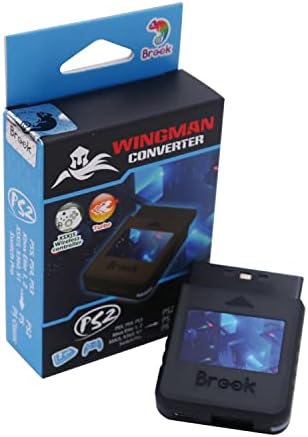Brook Wingman PS2 Converter for X Box 360/X Box One/XSX|S/X Box Elite 1&2/PS5/PS4/PS3/Switch Pro Controller to PS2/PS/PS Classic