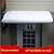ZHANGQINGXIU Window Awning Door Canopy, Roofing Canopies UV Protection Rain Snow Shelter Modern Polycarbonate Cover Reinforced Aluminum Alloy Bracket (Color : Blue, Size : 100x360cm)