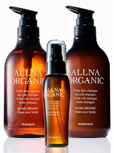 [ 香るサラツヤ美髪 ] オルナ オーガニック スムース シャンプー トリートメント ヘアオイル ヘアケア ギフトセット 無添加 自然派 まとまり 潤い ふんわりとした仕上がり [ 植物アロマの香り ] 日本製
