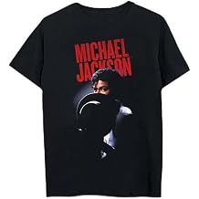 Michael Jackson Unisex Adult Michael Jackson Official Merch Photo Graphic with Hat T-Shirt