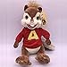 QINNKJIA PoupéE En Peluche Alvin Le Chipmunk, PoupéE Enfant Mignonne, Cadeau D'Anniversaire 25 Cm