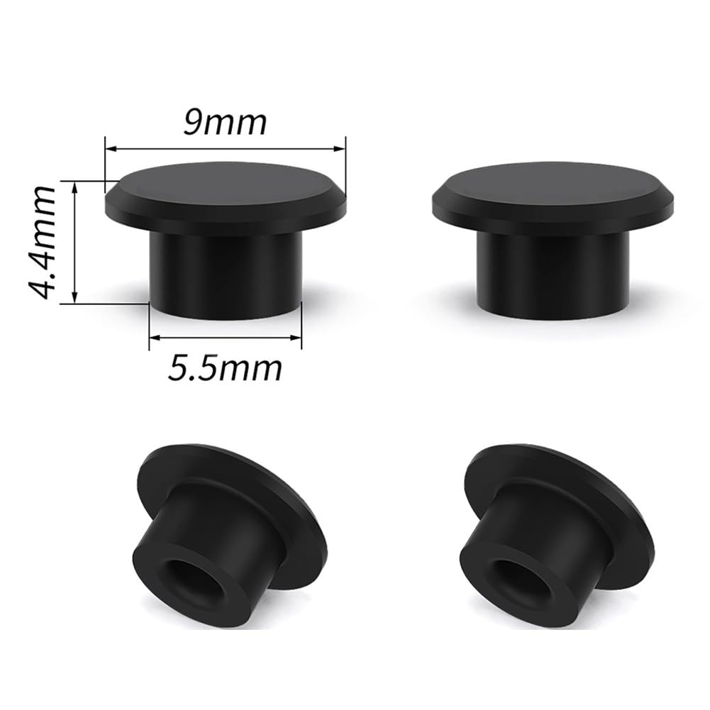 Tappo di spurgo per pinza freno idraulico e tappo antipolvere per vite di spurgo in silicone, per freni idraulici Shimano R7170/R8170/R9270, nero, confezione da 4