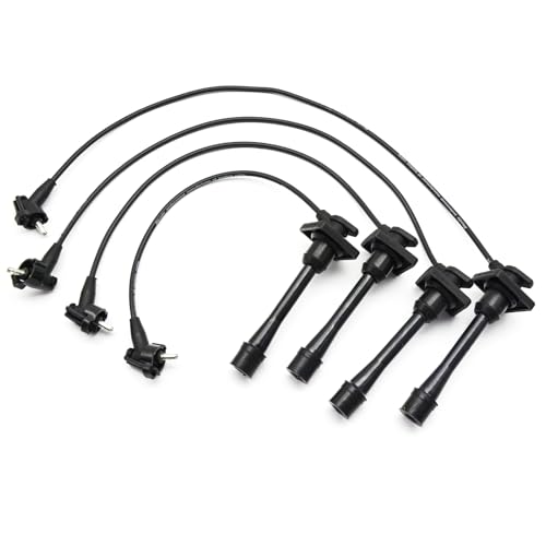IZYSS Ignition Spark Plug Wires Set of 4 9091922327 Compatible with Toyota Celica 1994-1997, Corolla & Geo Prizm 1993-1997, 1.6L 1.8L Naturally Aspirated