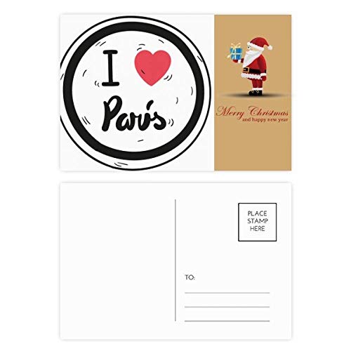 Cartes postales I Love Paris Noël pour partager l'esprit des fêtes