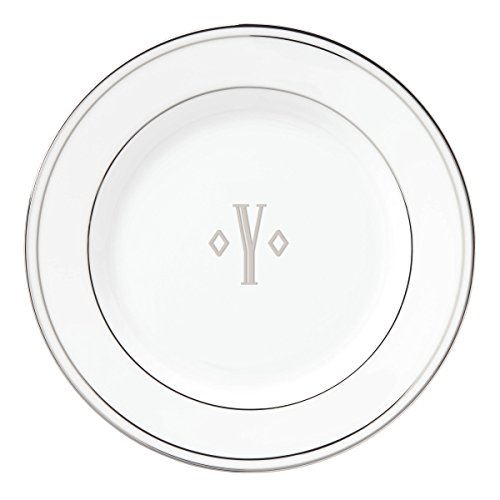 Lenox Federal Platinum Block Monogram Dinnerware Bread/Butter Plate, Y