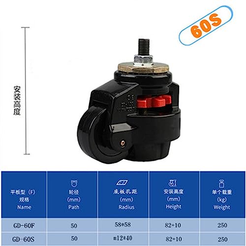 Roue de réglage de niveau solide pour support plat charge 500kg - 4