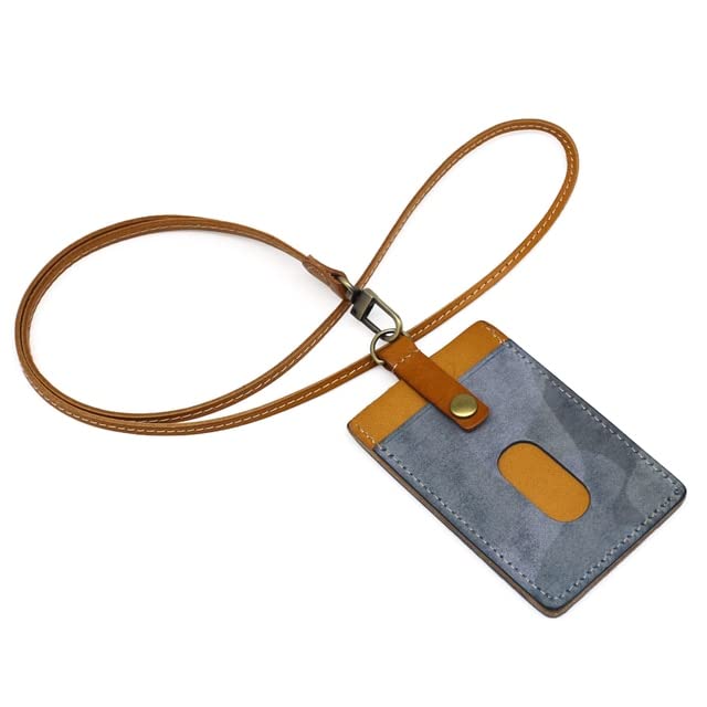 Cordón del cuello del color del camuflaje con portatarjetas anticaídas