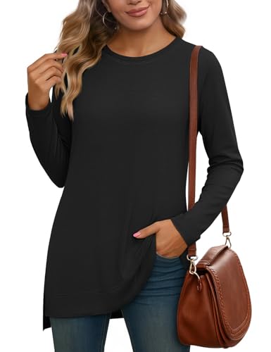Womens Long Sleeve Tunic Tops - image 4