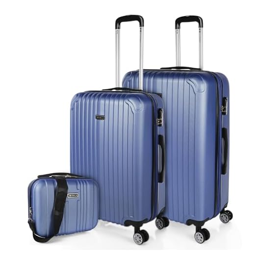 Maleta de Viaje Cabina Rígida 4 Ruedas 55 cm Trolley ABS. Equipaje de Mano. Pequeña Resistente Cómoda y Ligera. Low Cost Ryanair. Estudiante. Calidad y Diseño. T71550, Color azul zafiro